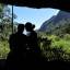 Momento de descanso e reflexão na Gruta do Presidente, início da trilha que atravessa o Parque Nacional da Serra dos Órgãos, no Rio de Janeiro